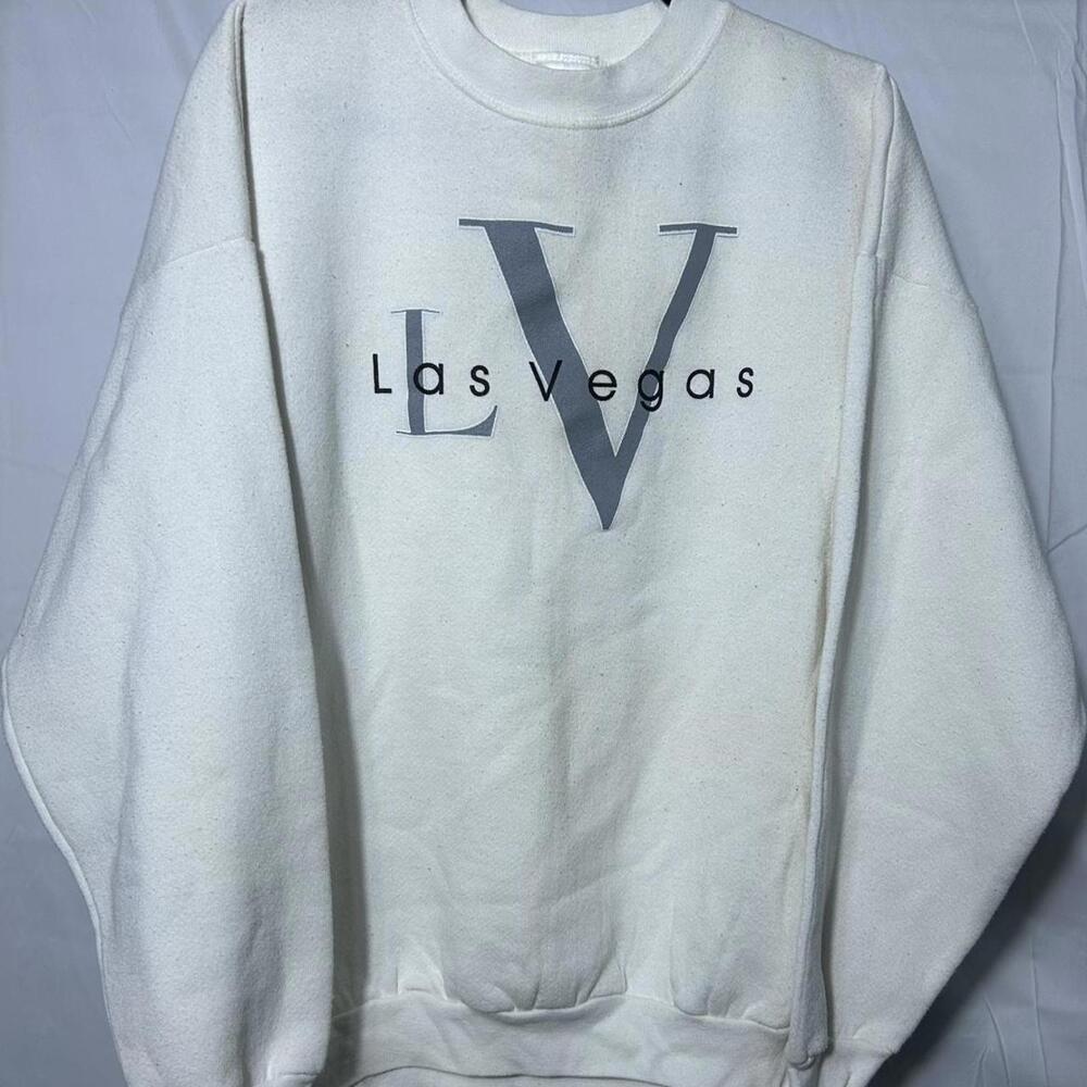 American Vintage Men's White and Grey Sweatshirt